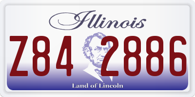 IL license plate Z842886