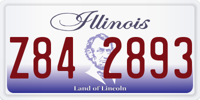 IL license plate Z842893