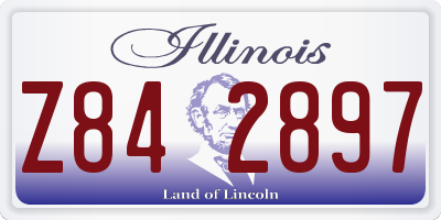IL license plate Z842897