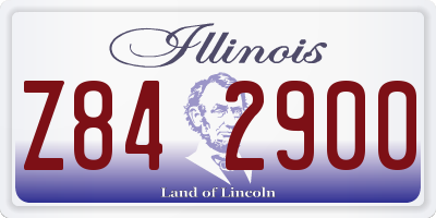 IL license plate Z842900
