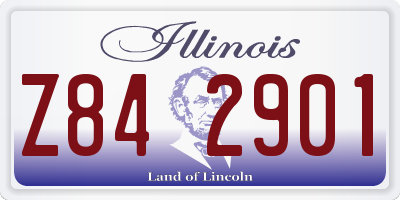 IL license plate Z842901