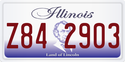 IL license plate Z842903