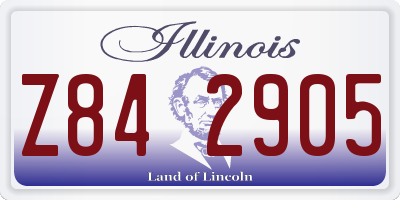 IL license plate Z842905