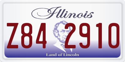 IL license plate Z842910