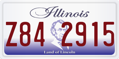 IL license plate Z842915