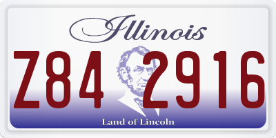 IL license plate Z842916