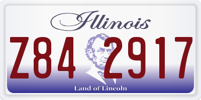IL license plate Z842917