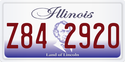IL license plate Z842920