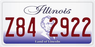 IL license plate Z842922