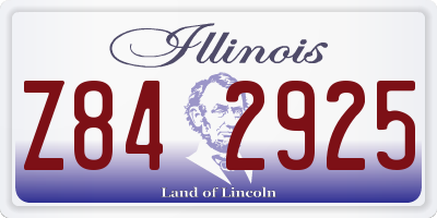IL license plate Z842925