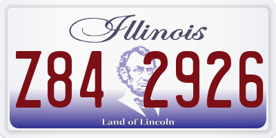 IL license plate Z842926