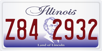 IL license plate Z842932