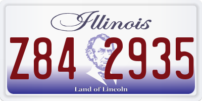 IL license plate Z842935