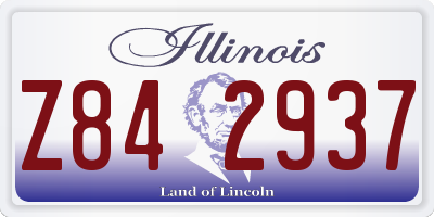 IL license plate Z842937