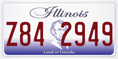 IL license plate Z842949