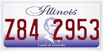 IL license plate Z842953