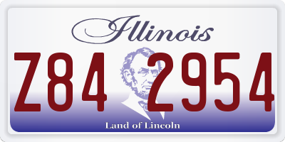 IL license plate Z842954