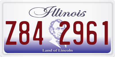 IL license plate Z842961