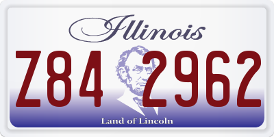IL license plate Z842962