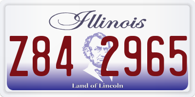 IL license plate Z842965