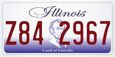 IL license plate Z842967