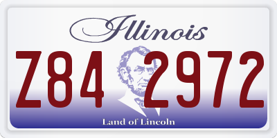 IL license plate Z842972