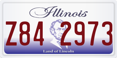 IL license plate Z842973