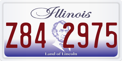 IL license plate Z842975