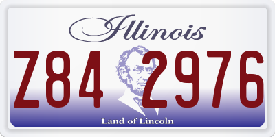 IL license plate Z842976