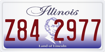 IL license plate Z842977
