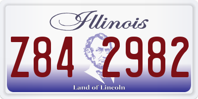 IL license plate Z842982