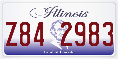 IL license plate Z842983