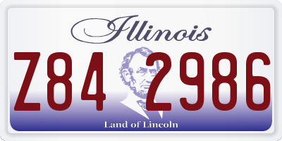 IL license plate Z842986