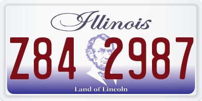 IL license plate Z842987