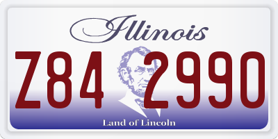IL license plate Z842990