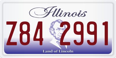 IL license plate Z842991