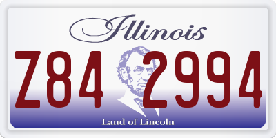 IL license plate Z842994