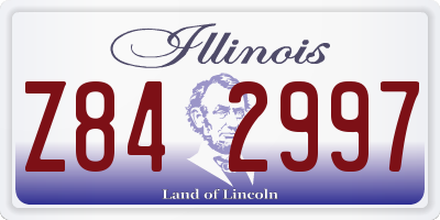 IL license plate Z842997