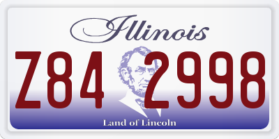 IL license plate Z842998