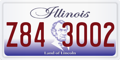 IL license plate Z843002
