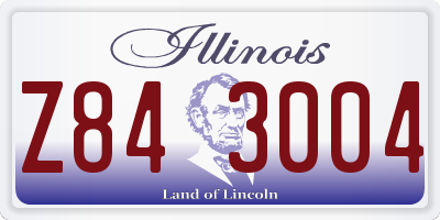 IL license plate Z843004
