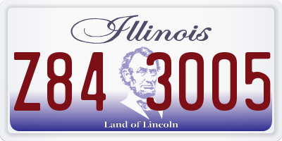 IL license plate Z843005