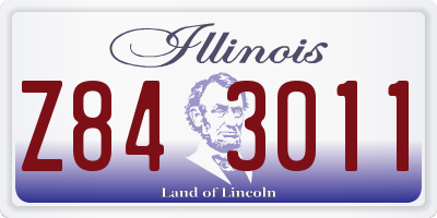 IL license plate Z843011