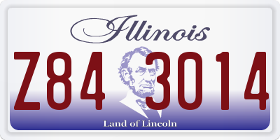 IL license plate Z843014