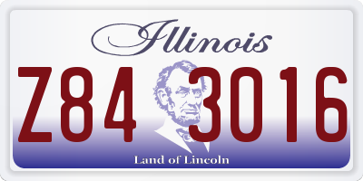 IL license plate Z843016