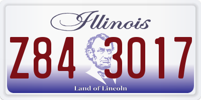 IL license plate Z843017