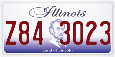 IL license plate Z843023