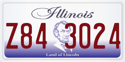 IL license plate Z843024