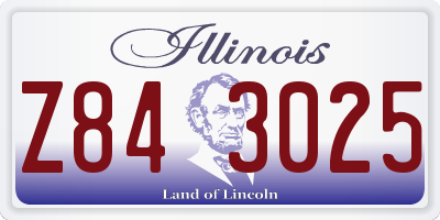 IL license plate Z843025