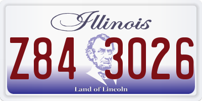 IL license plate Z843026